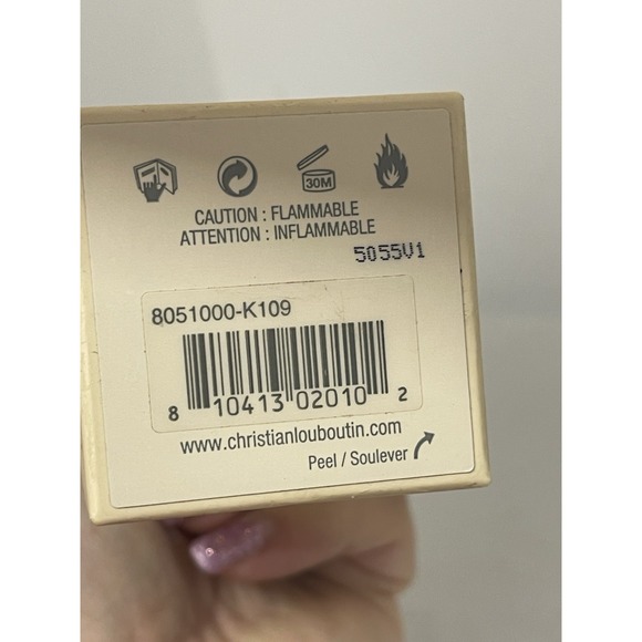 CHRISTIAN LOUBOUTIN Just Nothing NAIL COLOUR 0.4 OZ BOXED - Picture 6 of 6